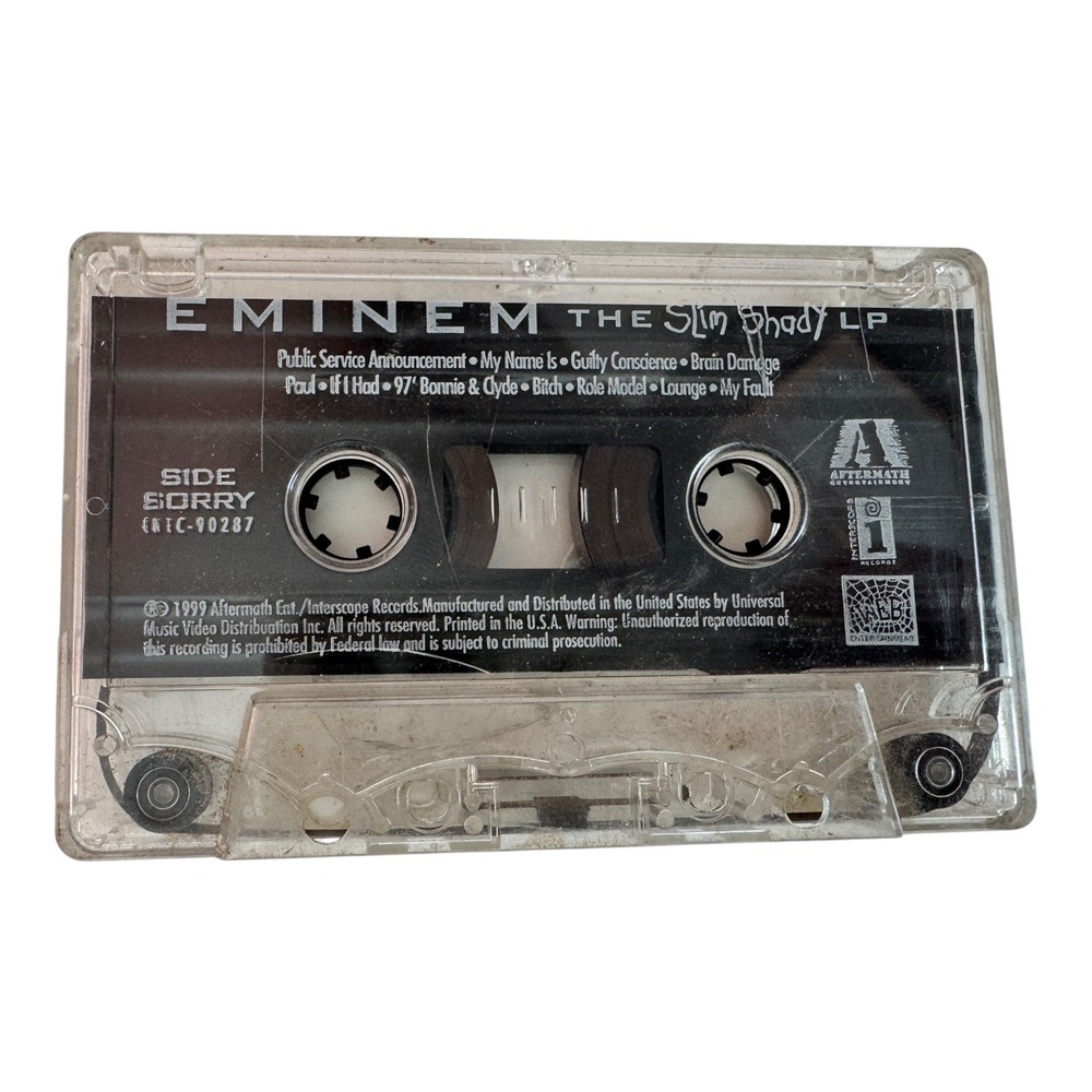 Eminem The Slim Shady LP‎ Cassette Tape 1999 Interscope Records Cassette Only